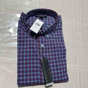Banana republic plaid button down shirt